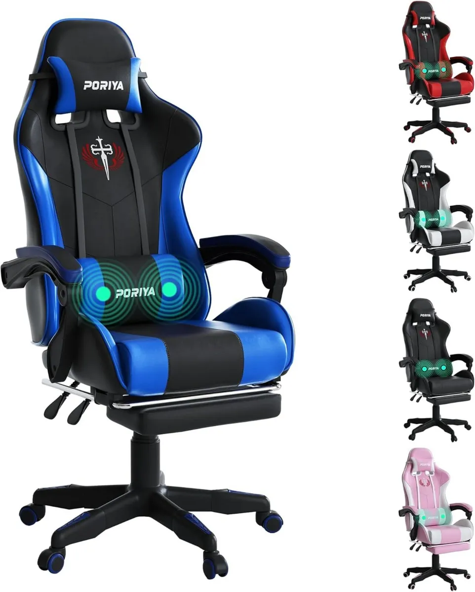 Gaming Chair with Adjustable Backrest Ergonomic - Image 1