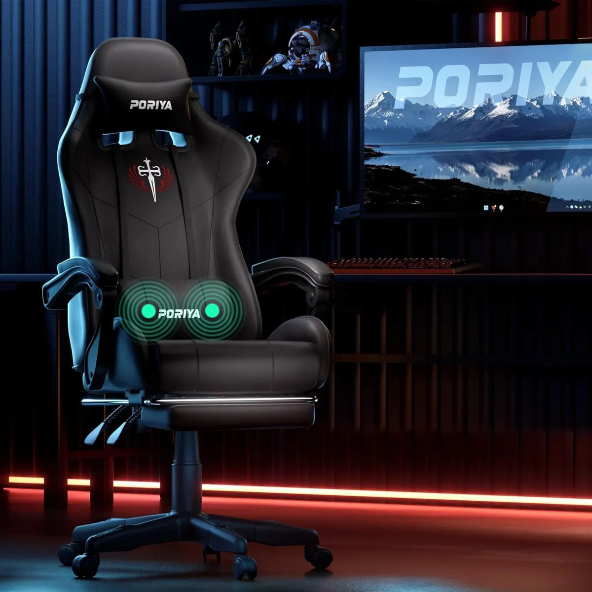 Gaming Chair with Adjustable Backrest Ergonomic - Image 2