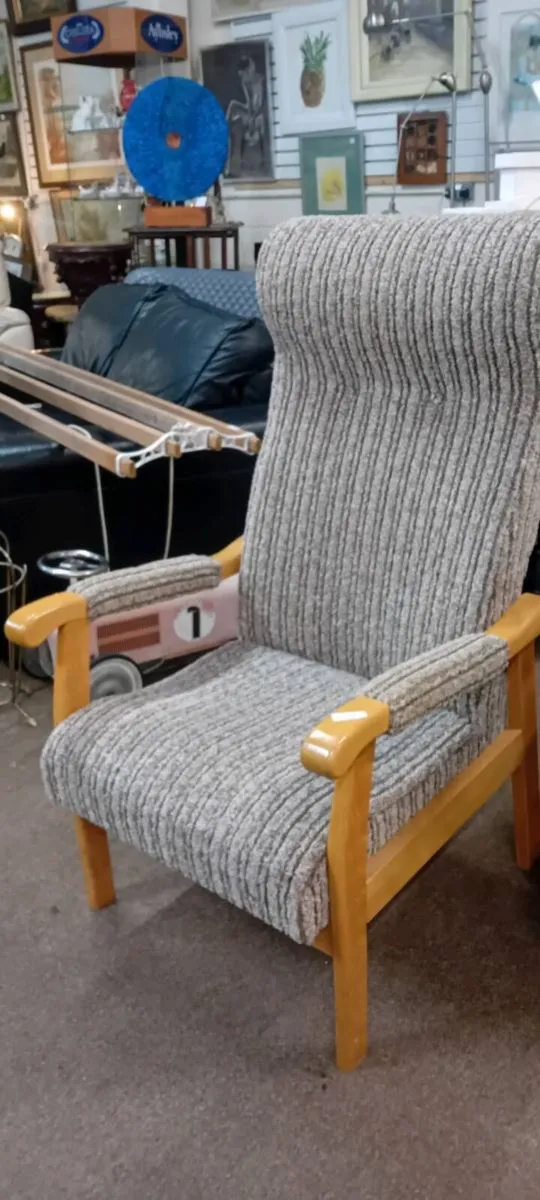 Modern Fabric Fireside Armchair - Image 1