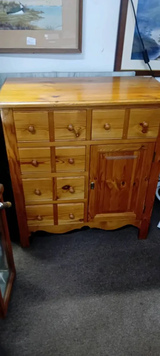 Small Solid Pine Sideboard With Drawers