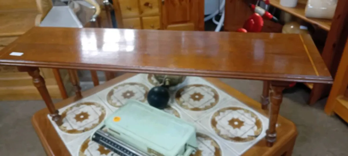 Small Edwardian Mahogany Plant Table - Image 1