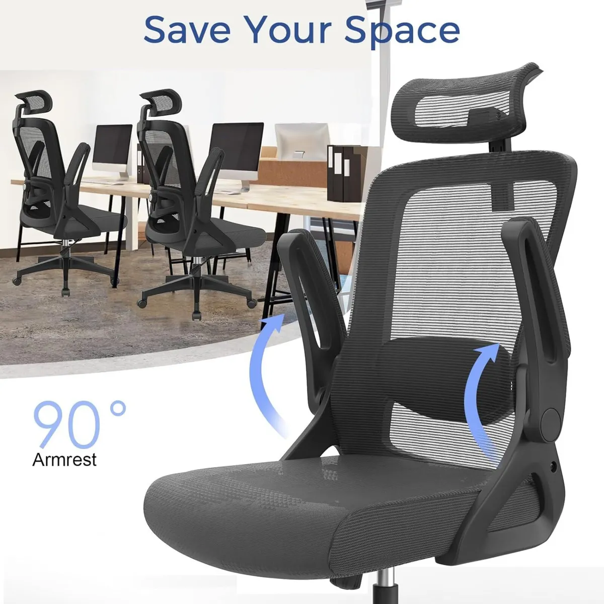 Office Chair Ergonomic with Lumbar Support - Image 4