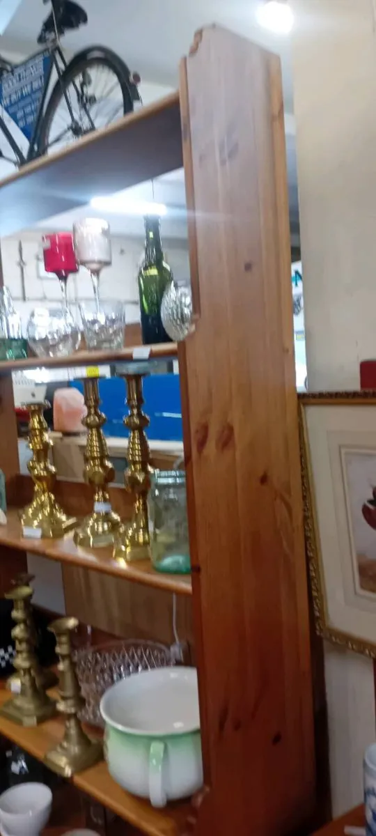 Large Solid Pine Open Bookcase - Image 2