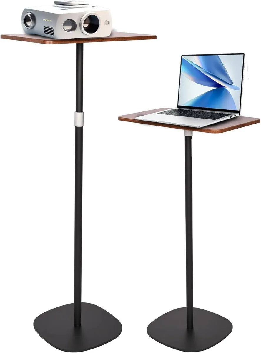 Standing Desk Height Adjustable Mobile Table with - Image 1