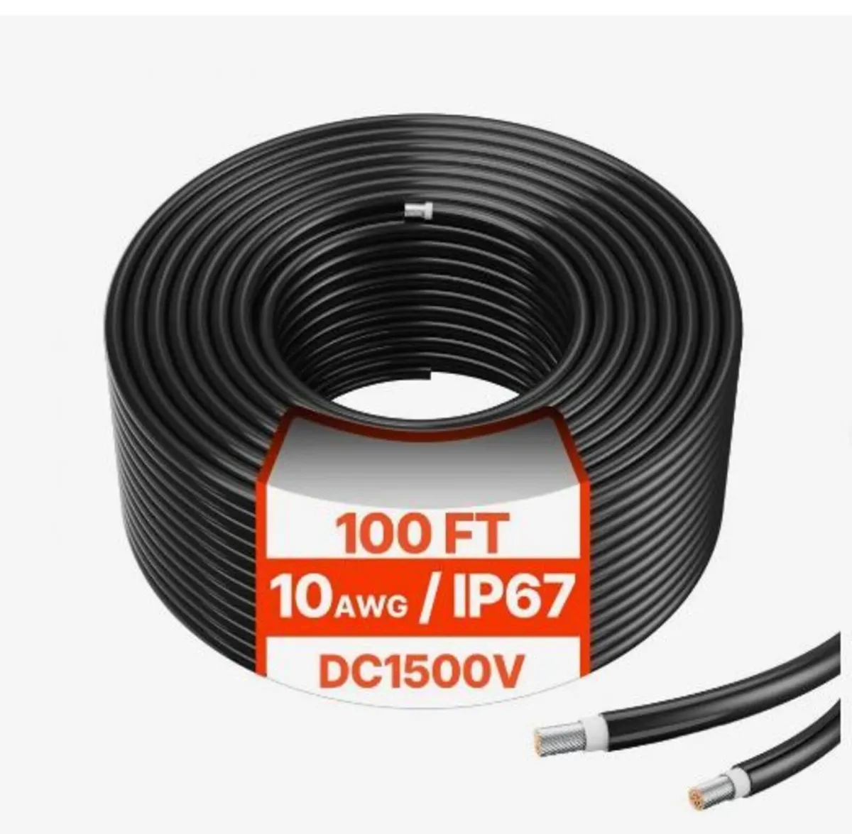 30.48m/100FT Solar Panel Extension Cable - Image 1