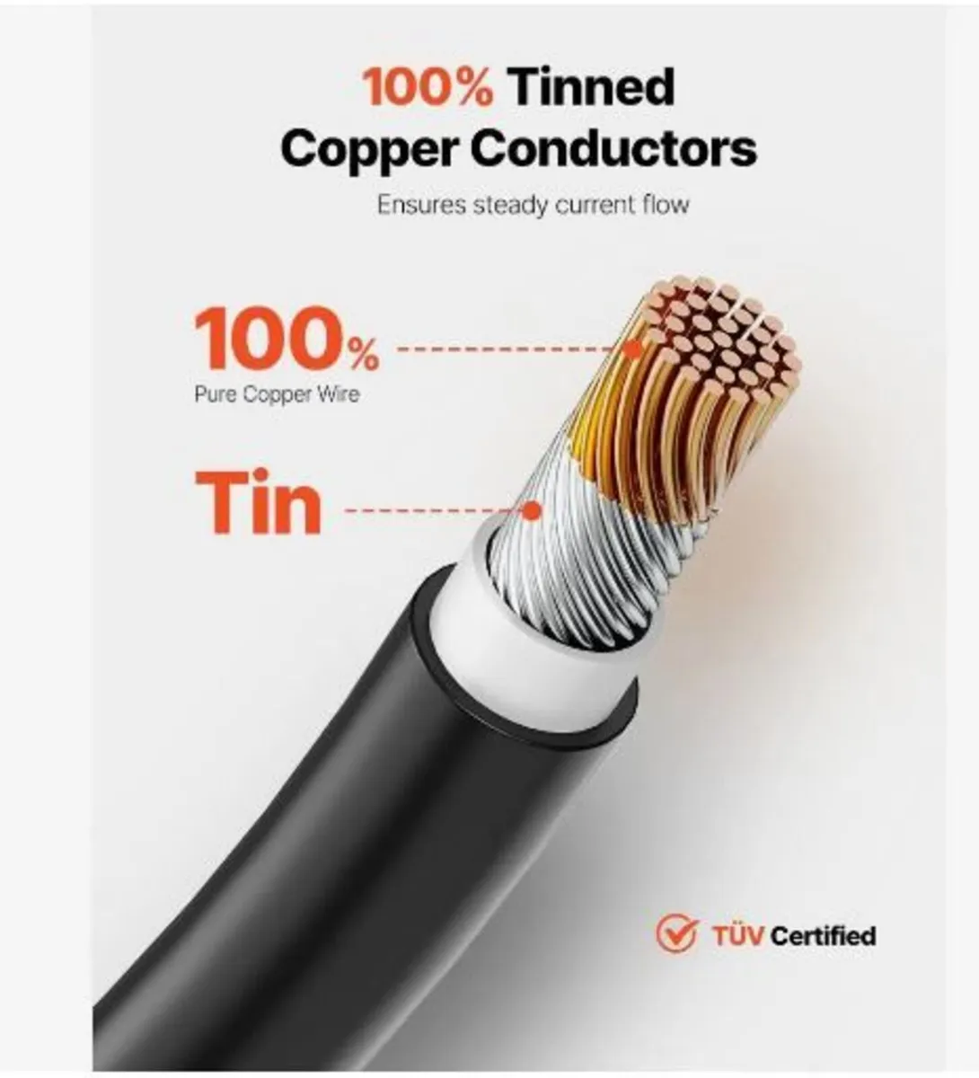 30.48m/100FT Solar Panel Extension Cable - Image 2