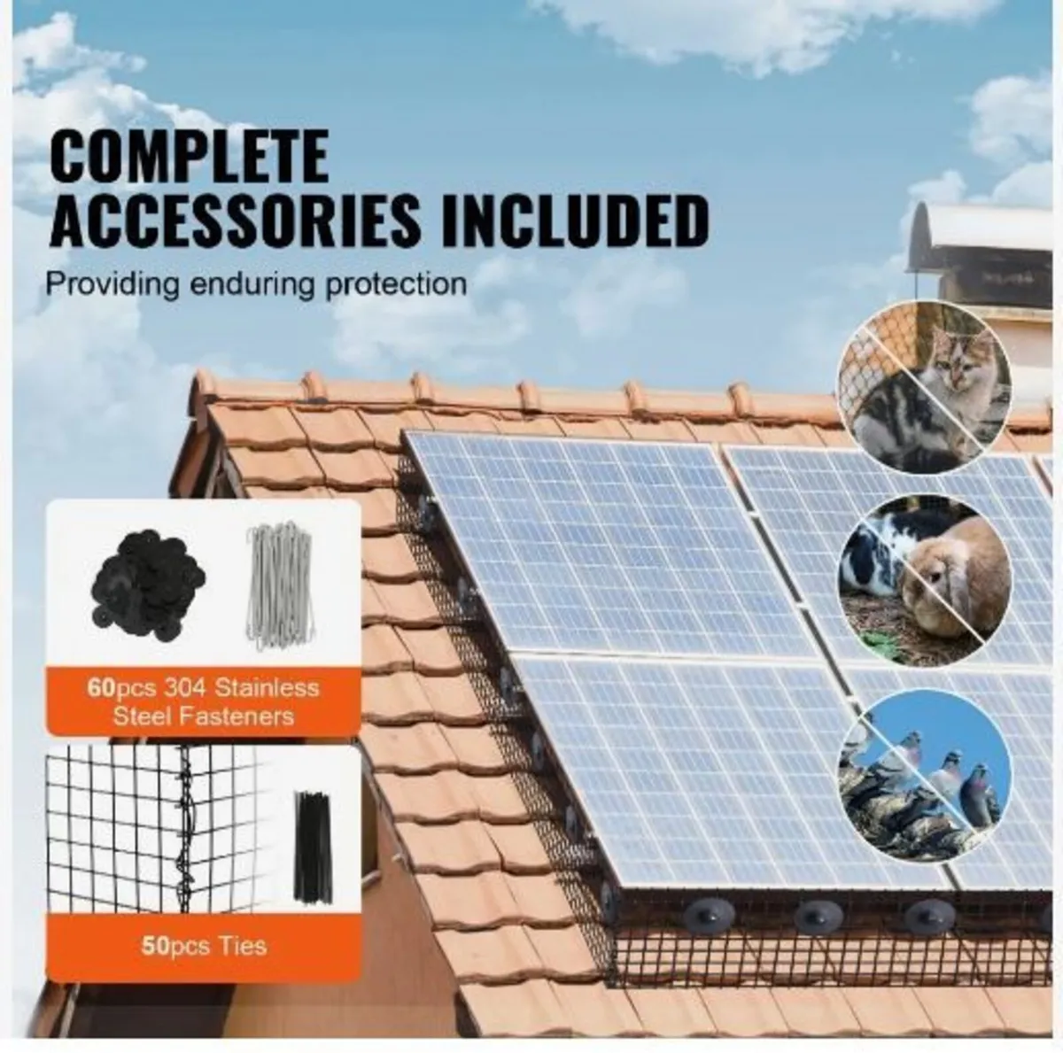 15.24 x 3048 cm Solar Panel Bird Guard - Image 2