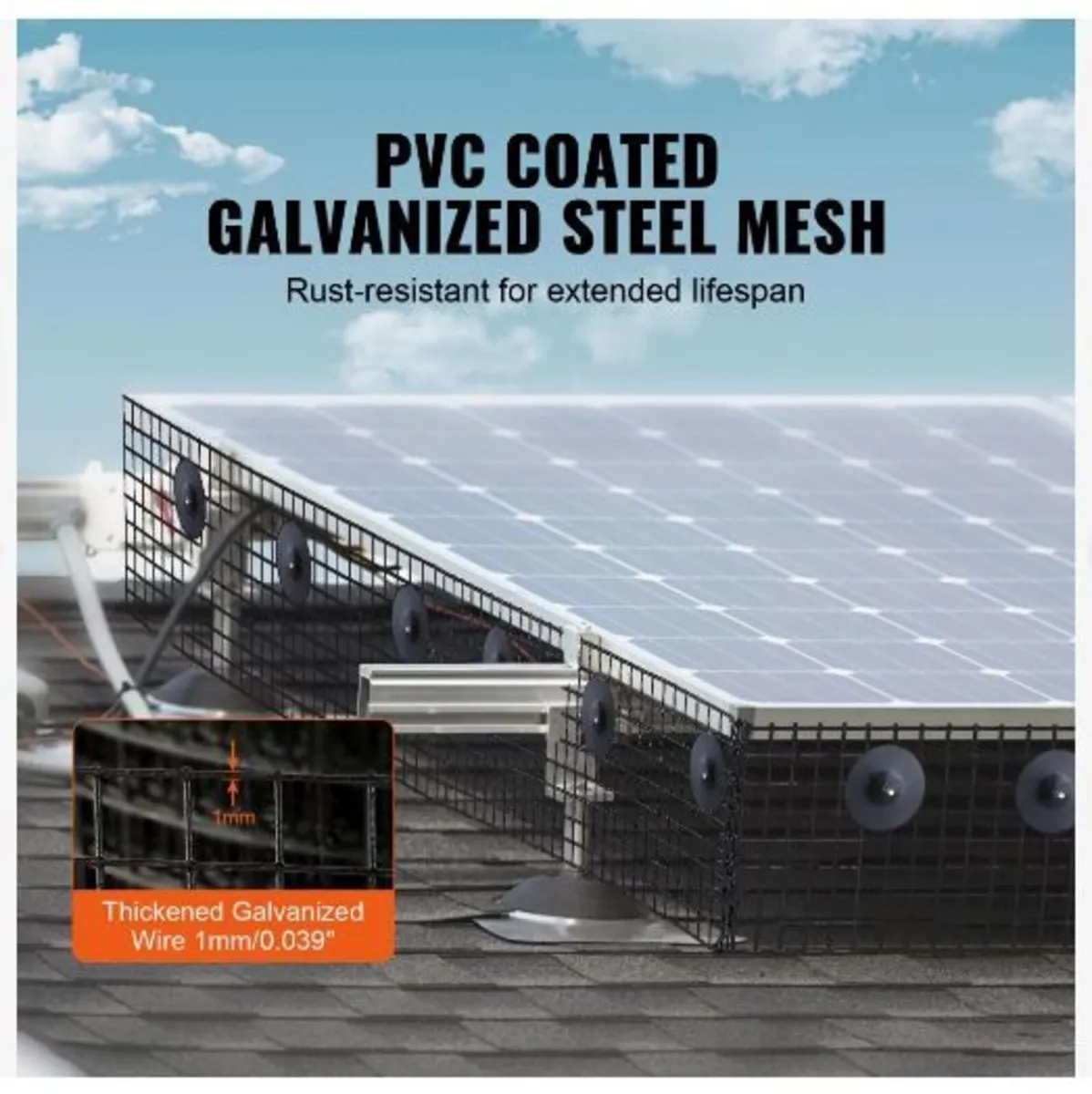 15.24 x 3048 cm Solar Panel Bird Guard - Image 4