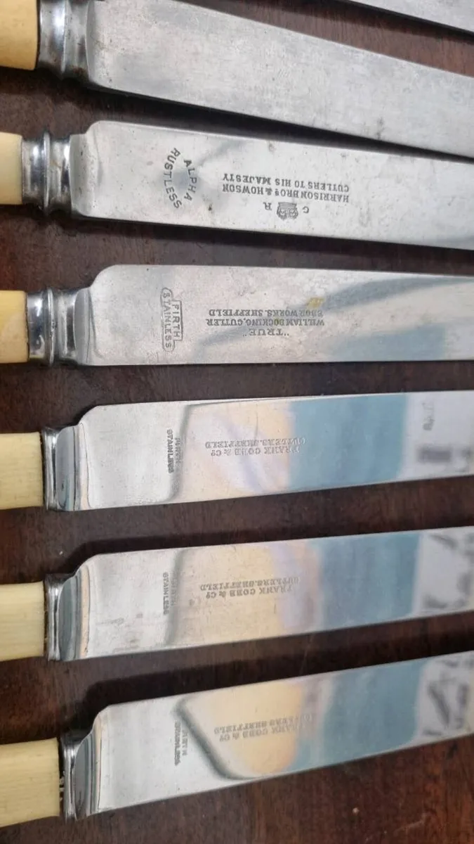 Antique Collection of Stainless knives - Image 2