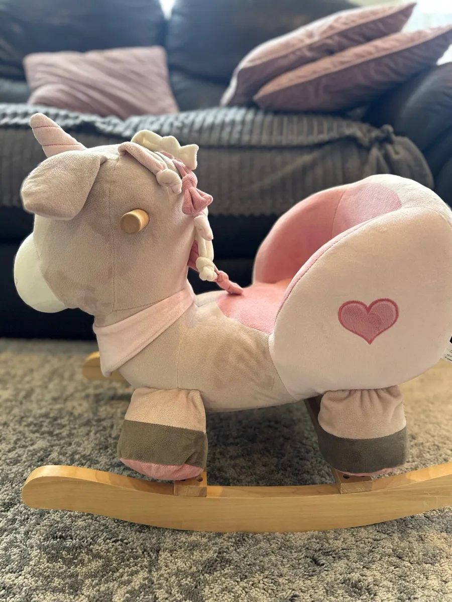 Wooden Baby Rocking Animal Unicorn - Image 2