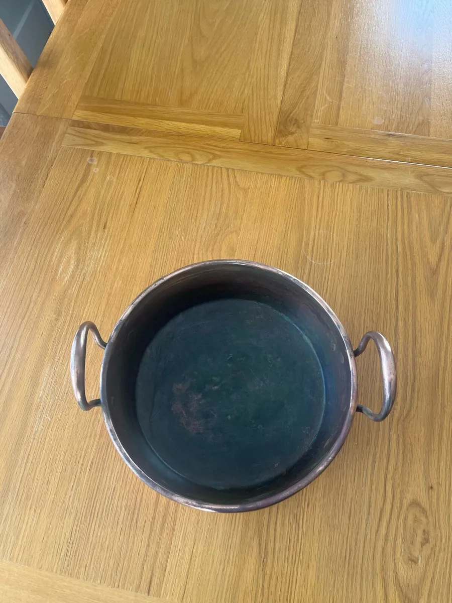 Antique French Copper Preserve Pan - Image 4