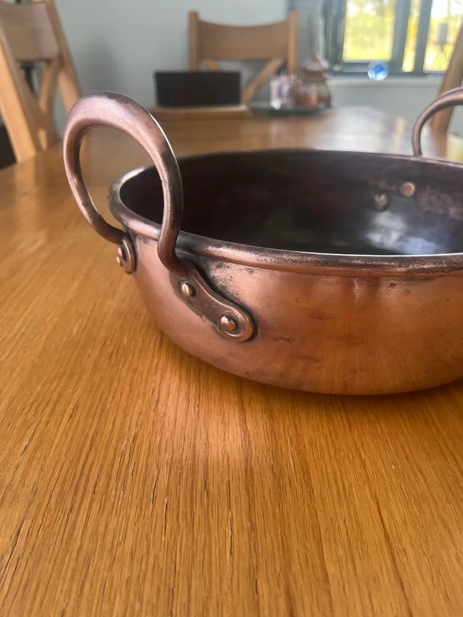 Antique French Copper Preserve Pan - Image 2