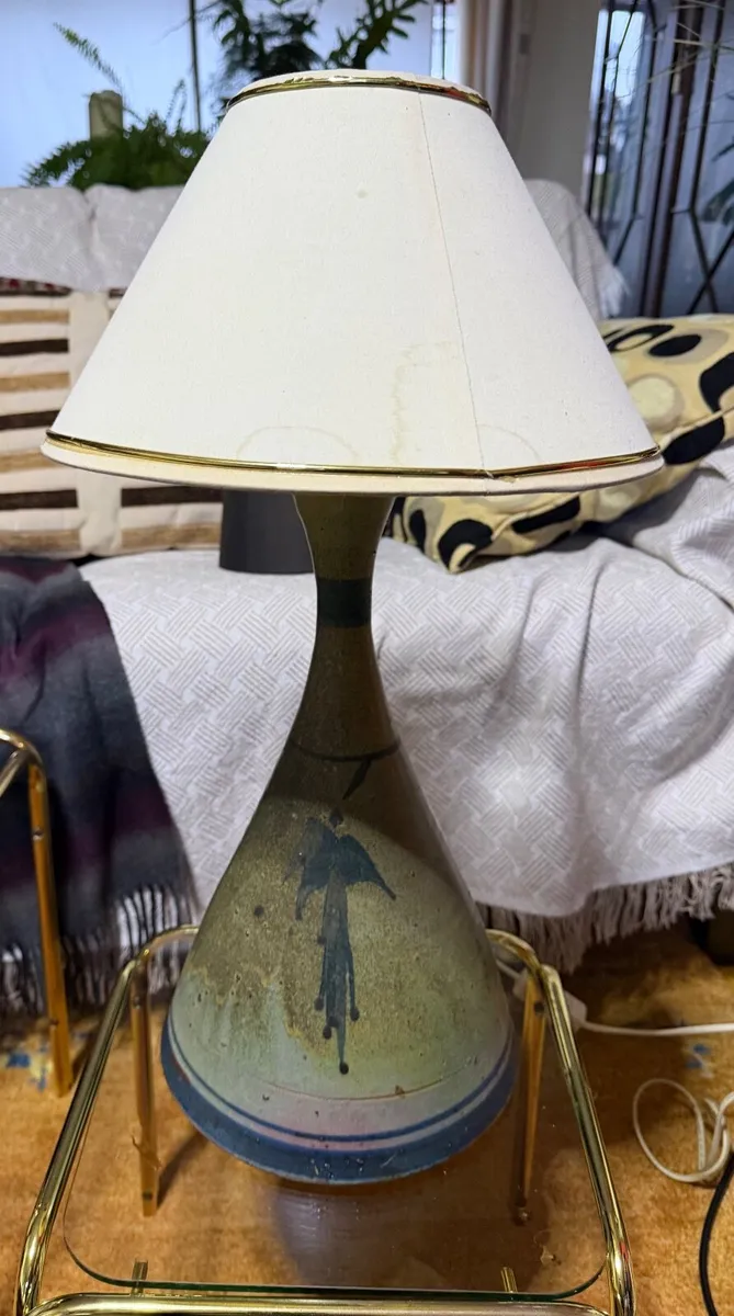 Handmade Pottery Tablr Lamp - Image 2