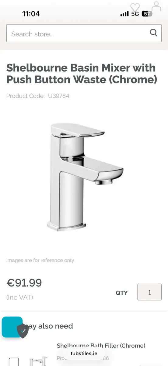 Bathroom mixer tap - Image 1