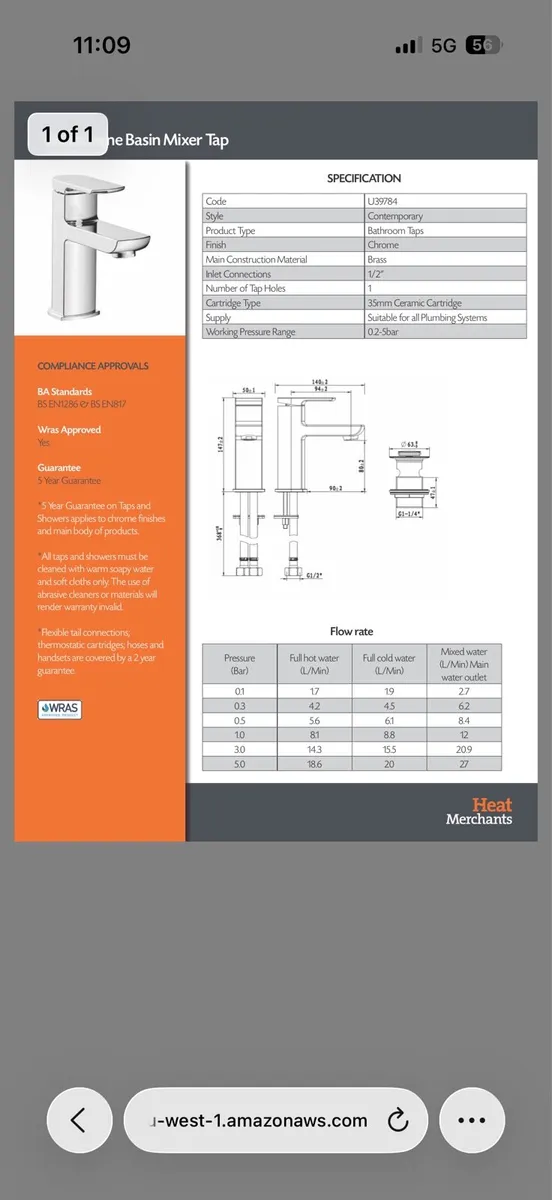 Bathroom mixer tap - Image 2