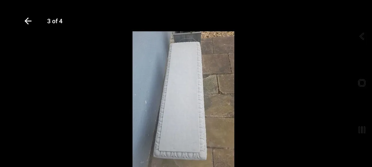 Garden Stone Bench - Brand New - Only 85 - Image 2
