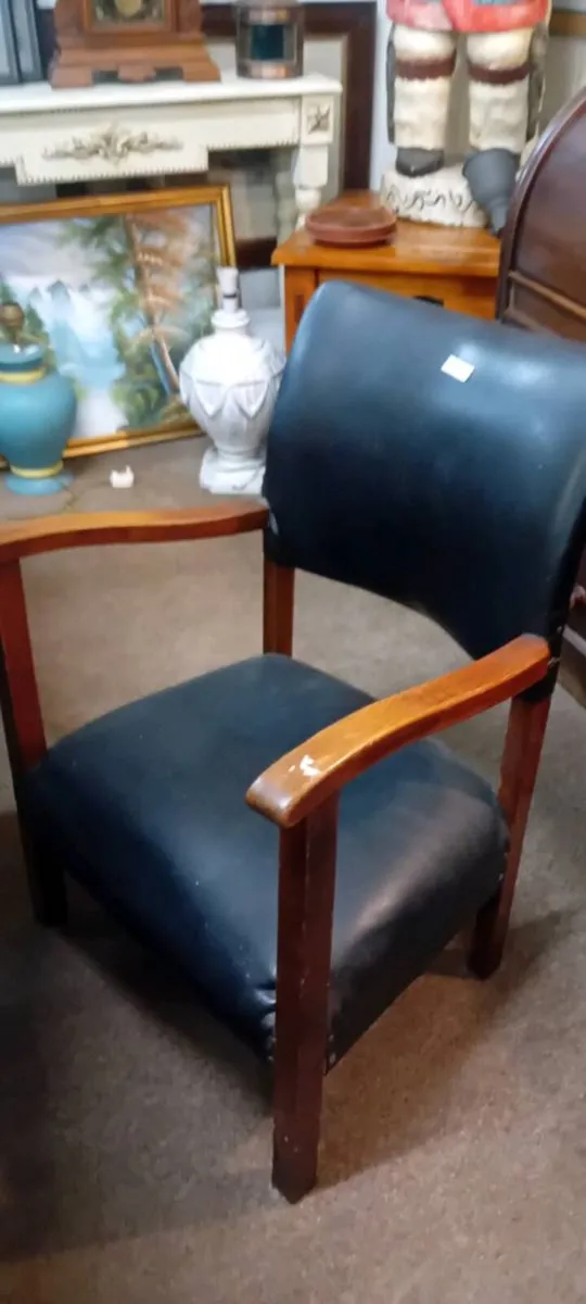 Small Early 20th Century Office Chair - Image 2