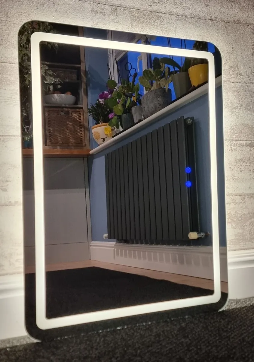 LED Bathroom Mirror 60x80cm Antifog Dual LED - Image 3
