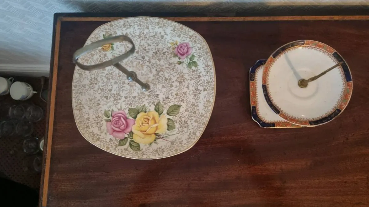 Vintage Two Tier Cake Stands - Image 2