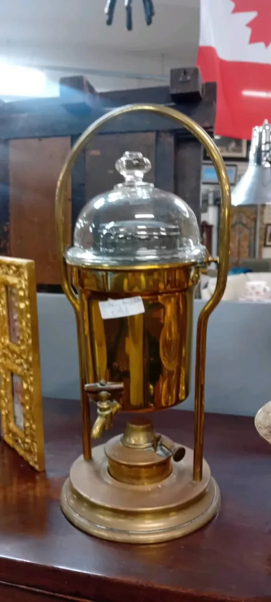 Victorian Brass Coffee Percolator - Image 1