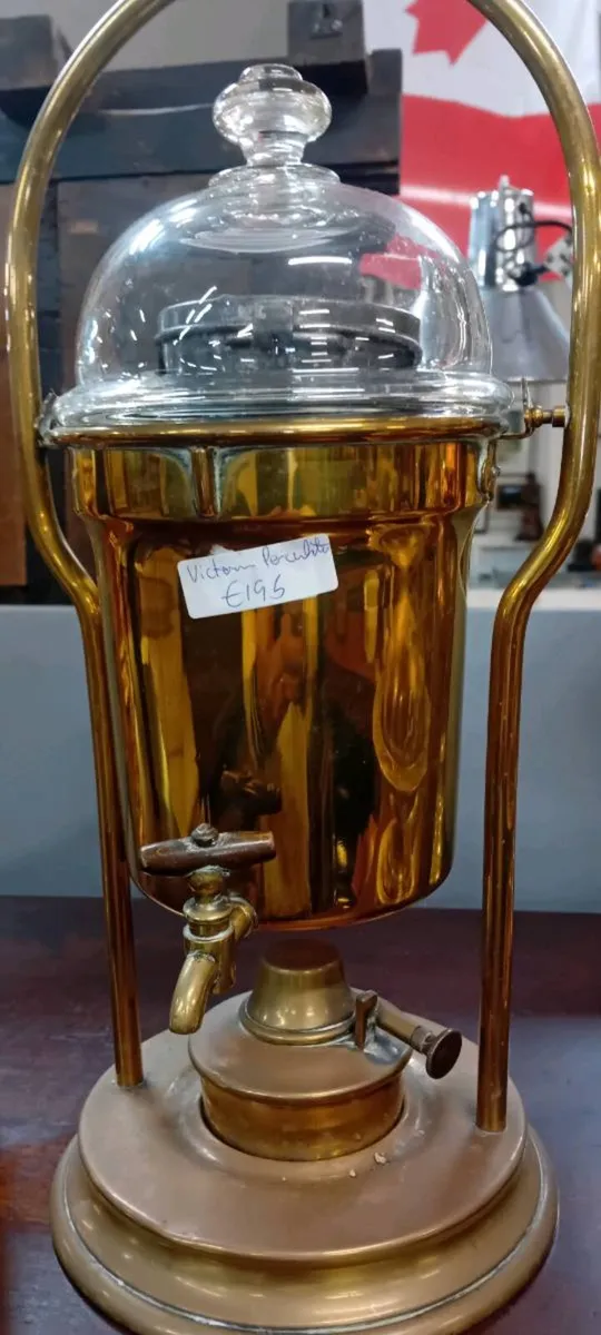 Victorian Brass Coffee Percolator - Image 2