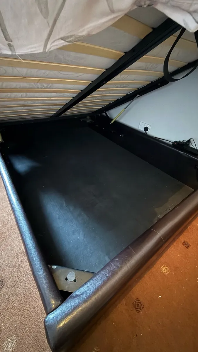 Double Bed Ottoman Storage + Memory Foam Mattress - Image 1