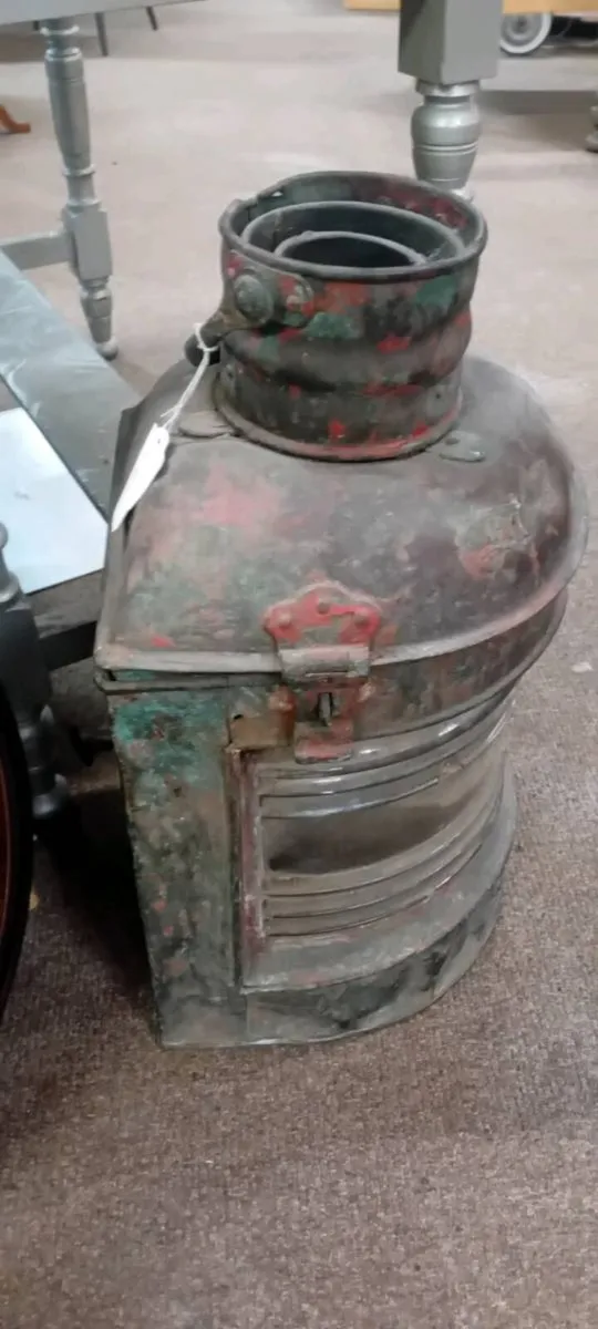 Antique Brass Ships Light - Image 2