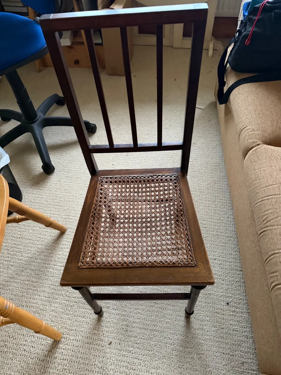 Edwardian hardwood chair - Image 3
