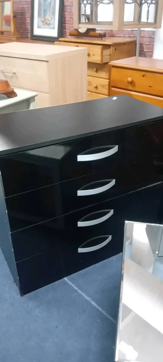 Modern Black Chest Of Drawers
