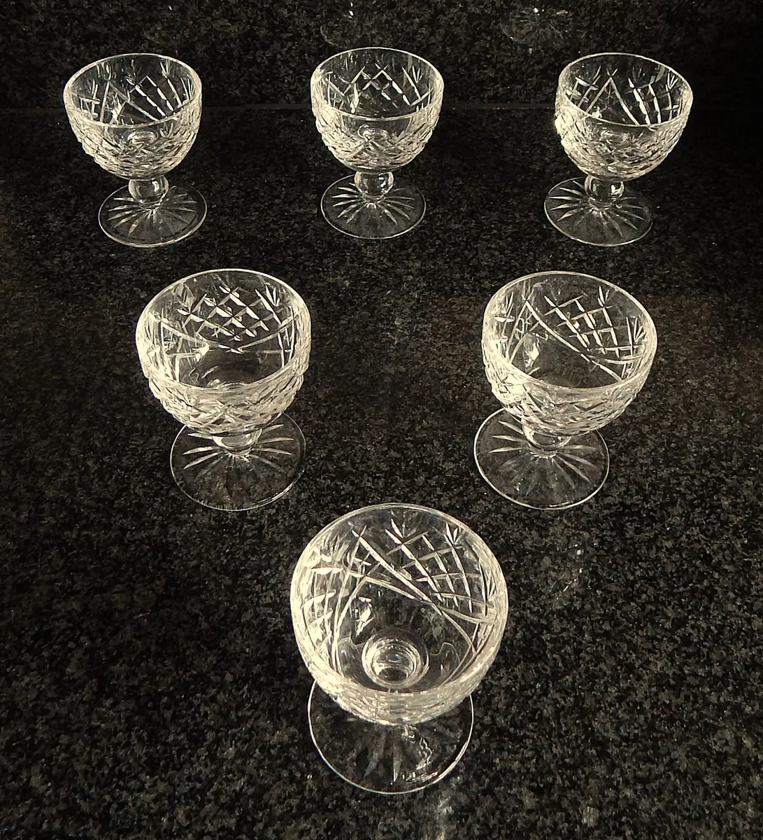 6 Waterford Crystal ‘Donegal' Design Glasses - Image 3
