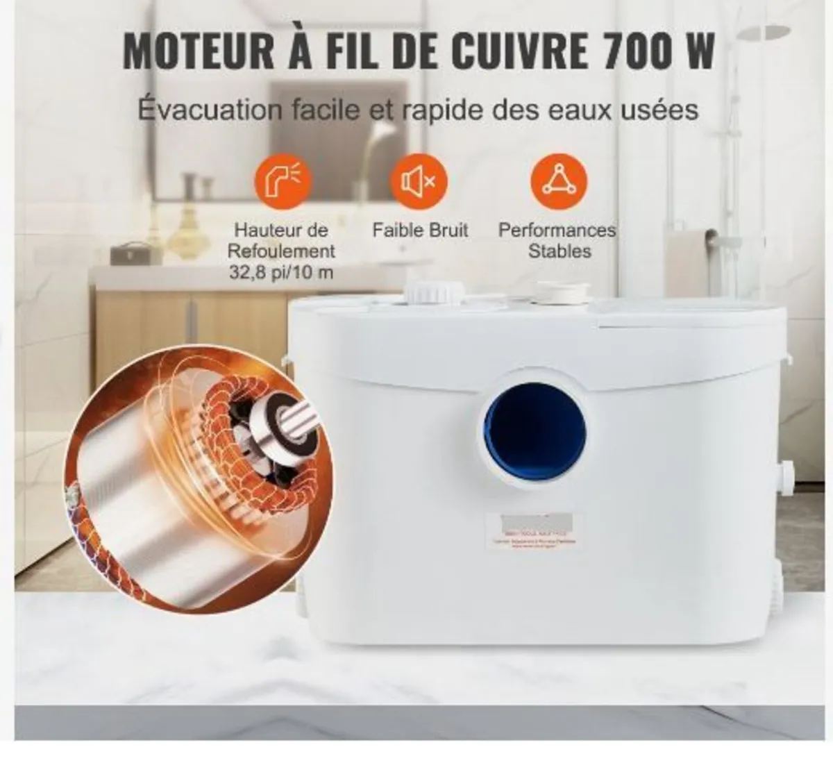 Macerator Pump, 700W - Image 4