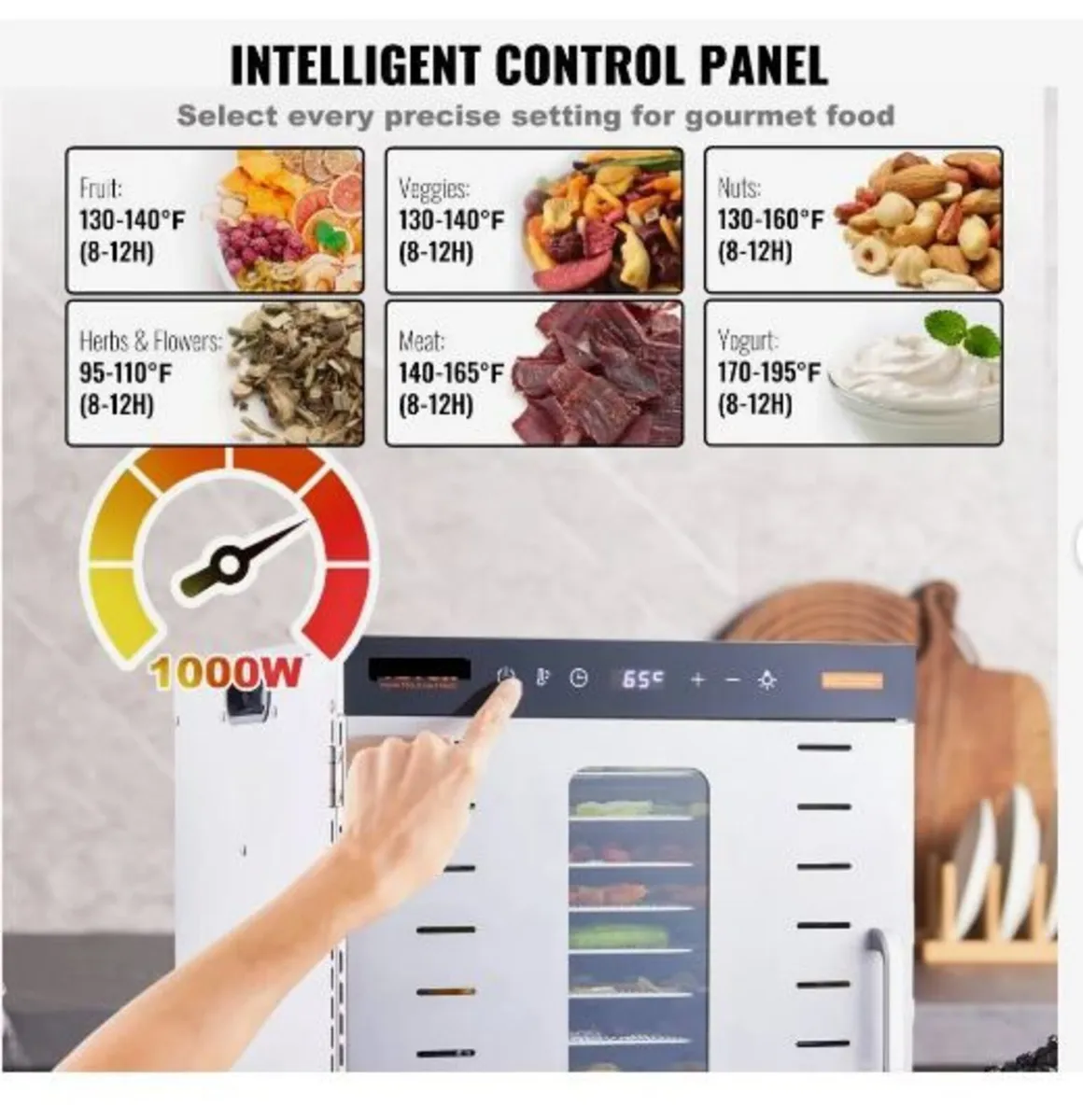 10 Trays Food Dehydrator Machine Stainless Steel - Image 4