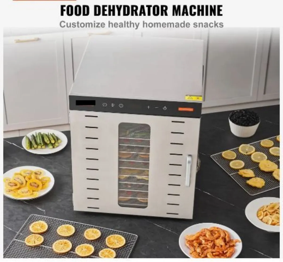 10 Trays Food Dehydrator Machine Stainless Steel - Image 1
