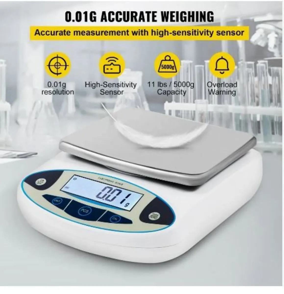 Analytical Balance, 5000g x 0.01g Accuracy Lab - Image 3