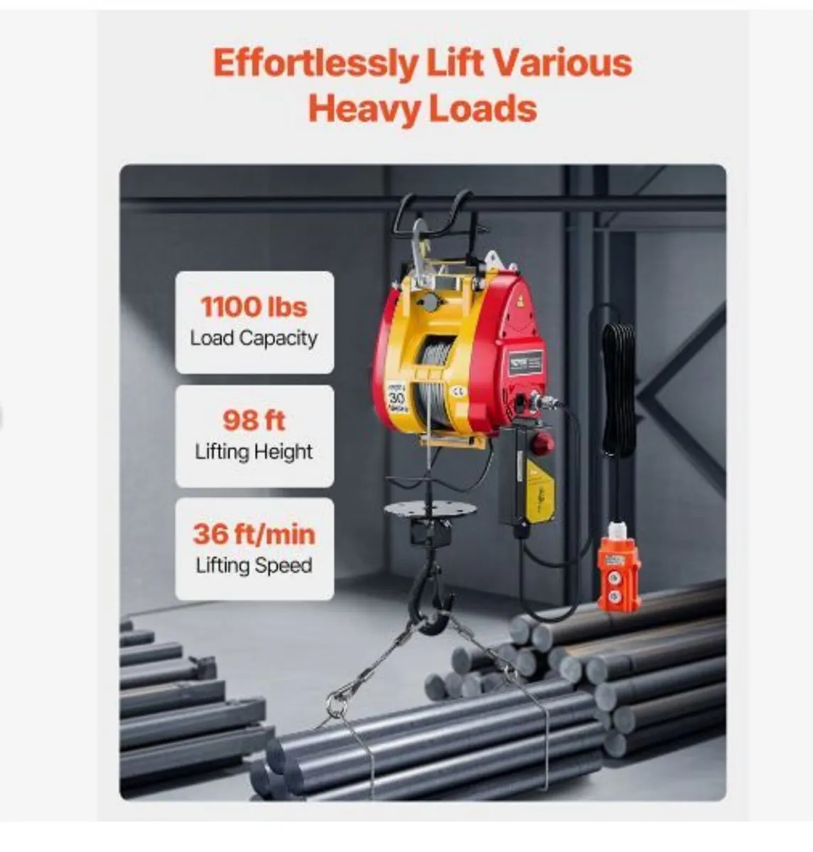 2-in-1 Electric Hoist Winch - Image 3