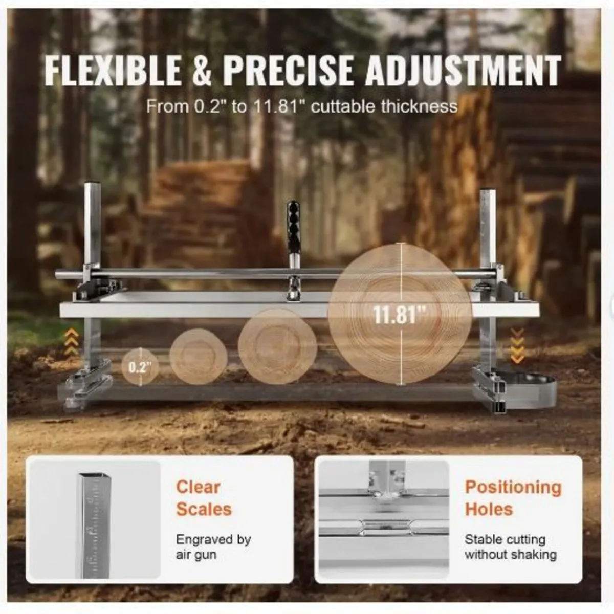 Portable Sawmill 35.6cm-91.4cm Guide Bar - Image 4