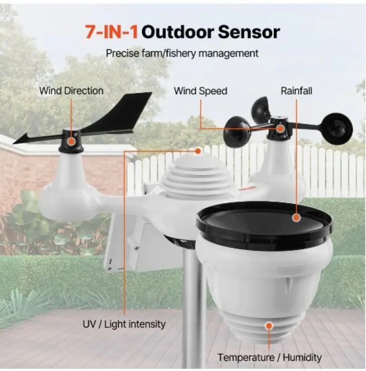 7-in-1 Wi-Fi Weather Station 186mm - Image 2