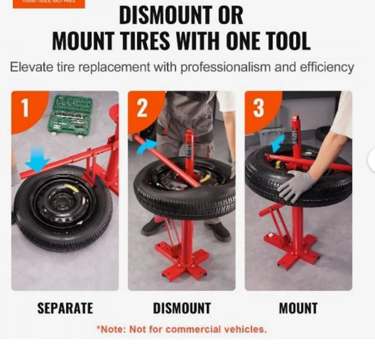 Portable Manual Tire Changer Bead Breaker Tool - Image 3