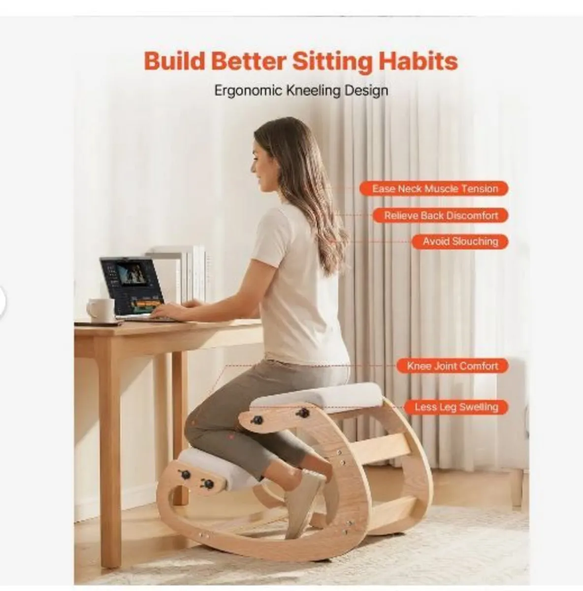 Ergonomic Kneeling Chair - Image 4