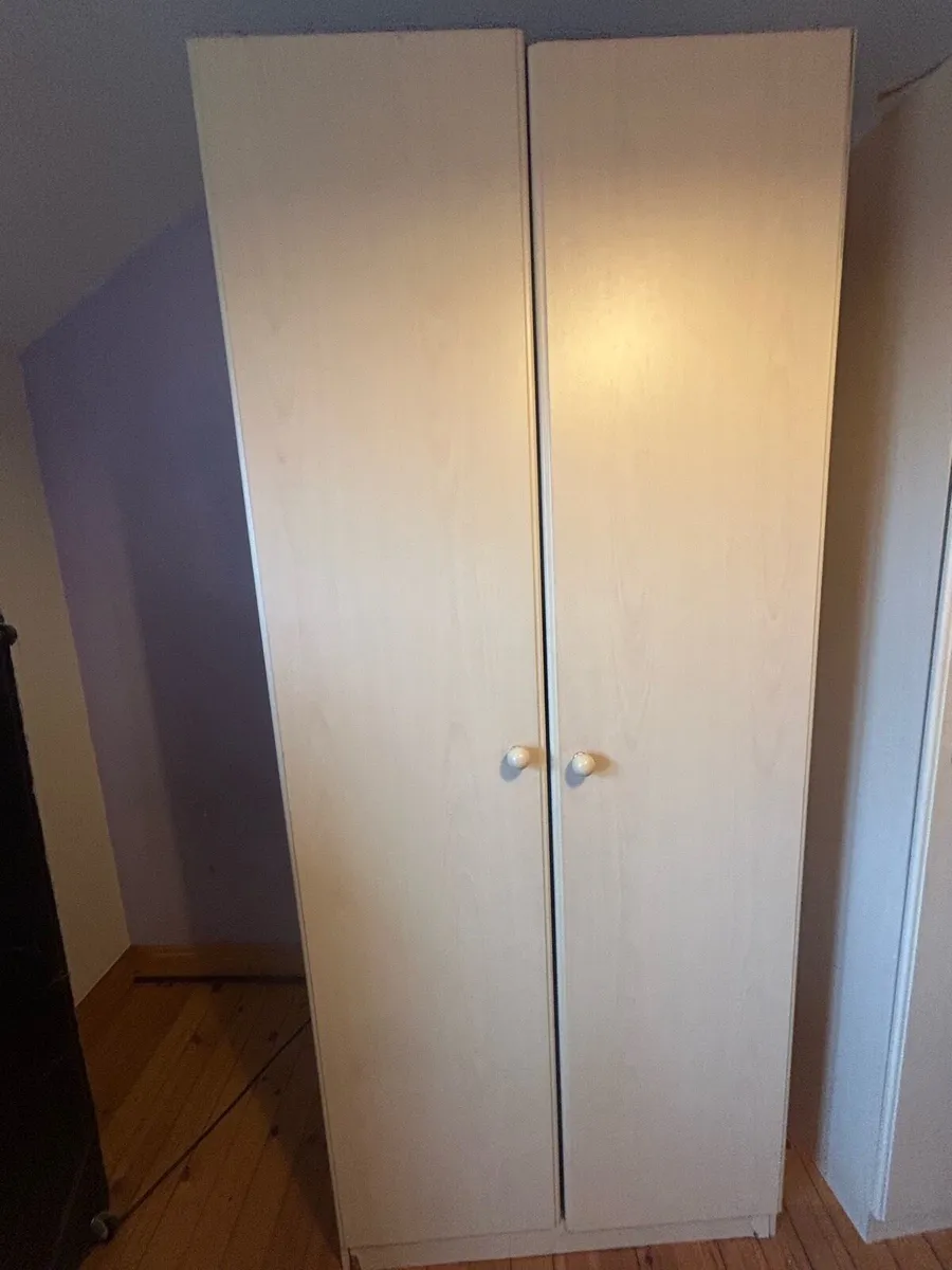Light Wood Double Wardrobe – Great Condition - Image 1