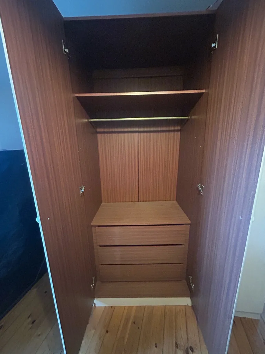 Light Wood Double Wardrobe – Great Condition - Image 2