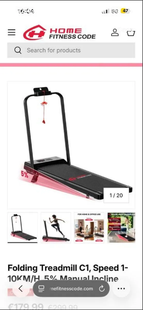 Home Fitness Code BNIB Treadmill - Image 1