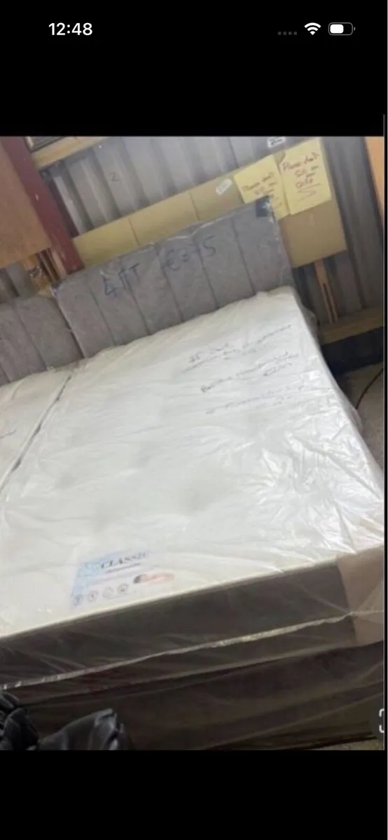 New divan beds with matress and headboard - Image 1