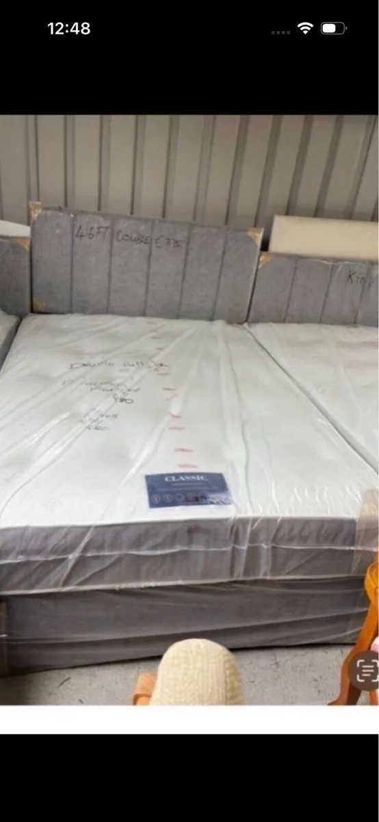 New divan beds with matress and headboard - Image 2