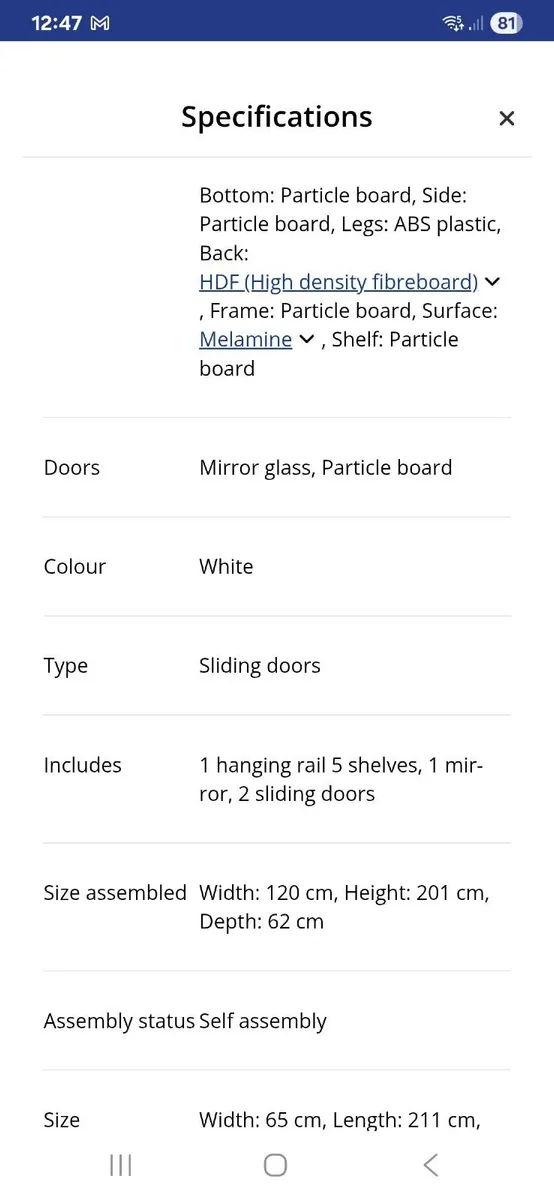 Jsky sliderobe wardrobe 3 weeks old - Image 4