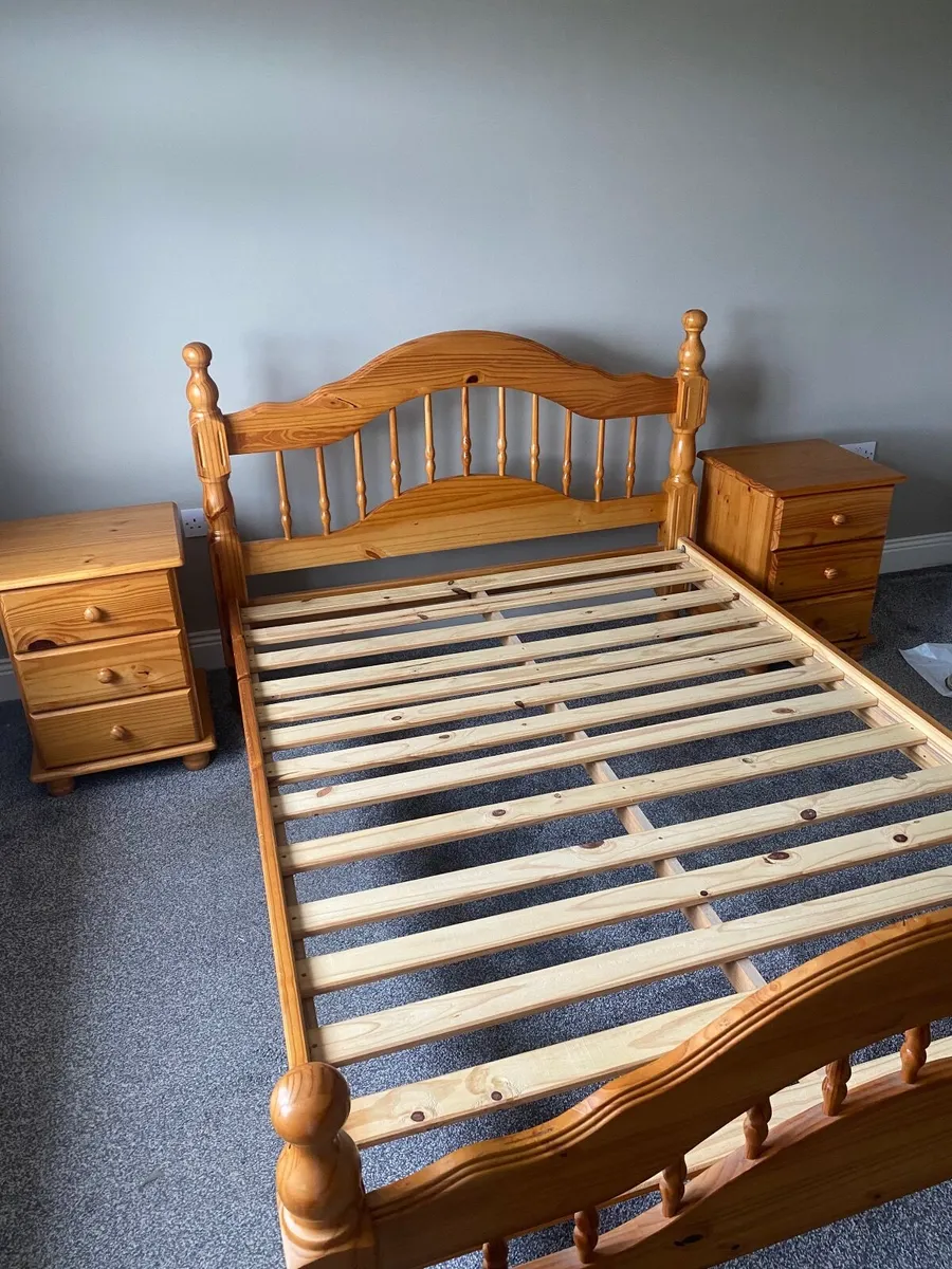 Wooden Double Bed Frame - Image 3