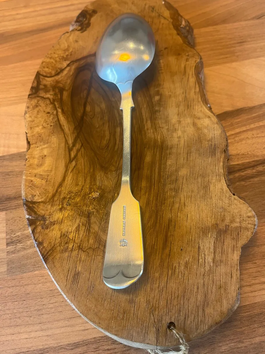 Antique D&A Bengal Silver Serving Spoon - Image 3