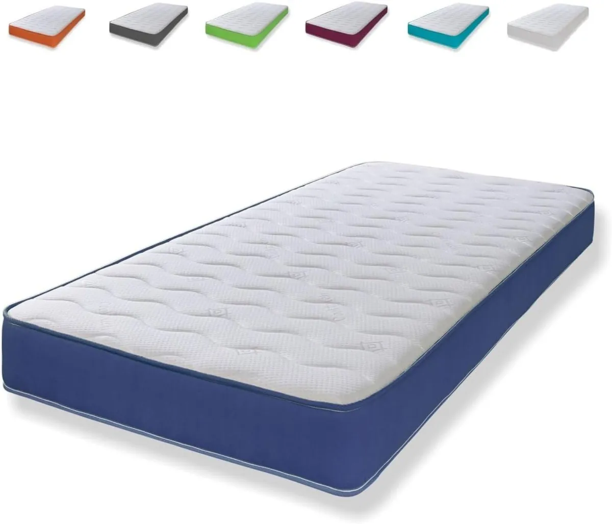 Cooltouch Colours Blue Small Single Mattress - - Image 1