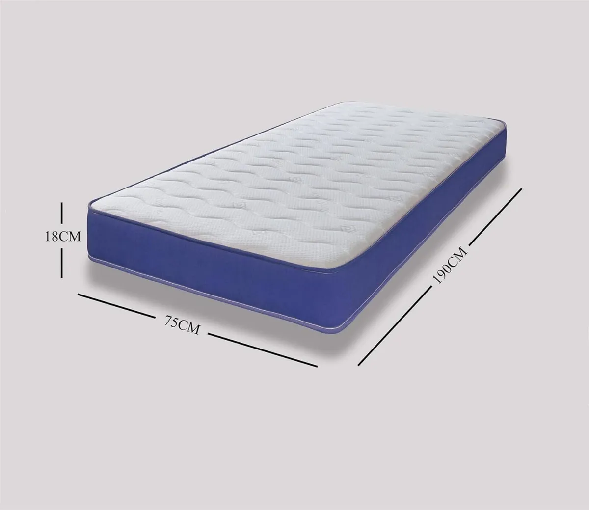 Cooltouch Colours Blue Small Single Mattress - - Image 3