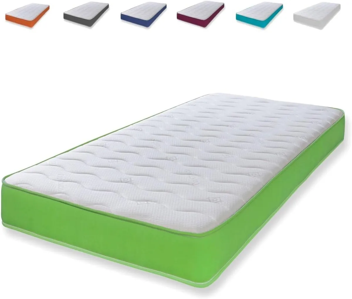 Cooltouch Colours Green Small Single Mattress - - Image 1